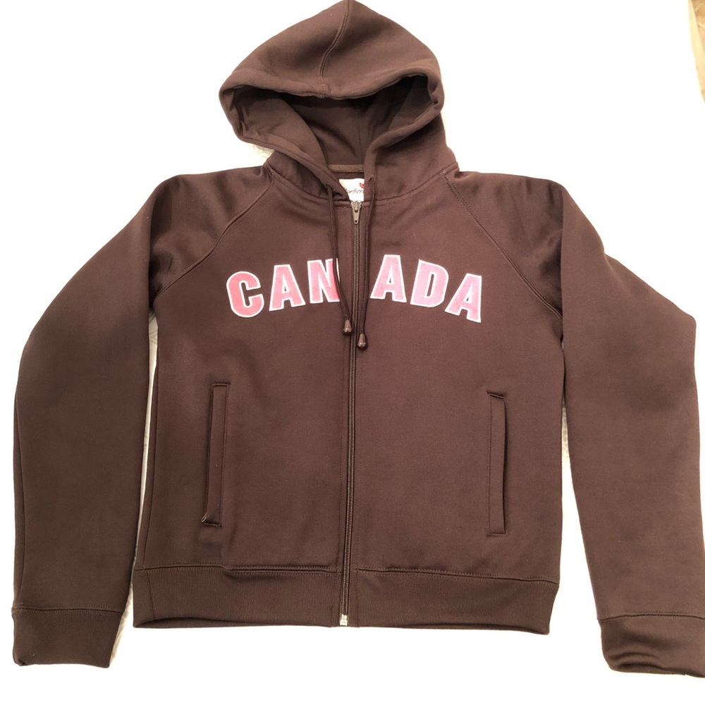 Northern Vibe Super Thick Canada Hoodie Brown Youth S